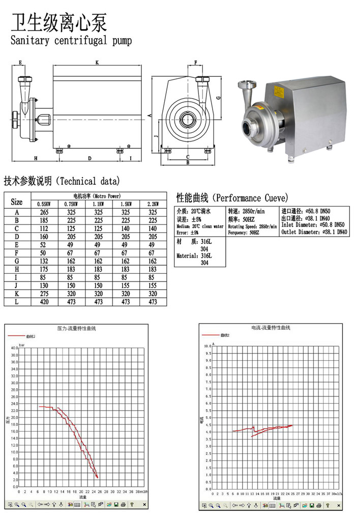 SCP型衛(wèi)生離心泵安裝尺寸 SCP型衛(wèi)生離心泵安裝尺寸g